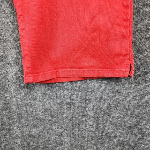 Lane Bryant Capri Pants Women Size 26 Red Stretch Denim Cropped 576425 - Picture 4 of 8
